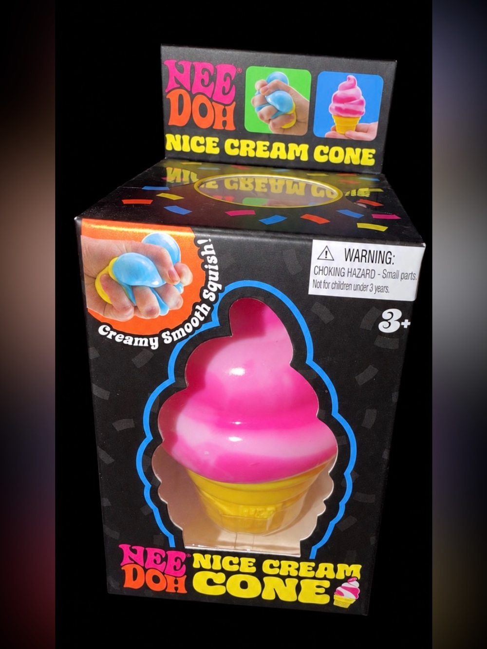 *BRAND NEW* NeeDoh Nice Cream Cone – Pink Squishy by Schylling